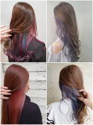 カラー ロング ダブルカラーモデル☆ SHUNYAのヘアスタイル