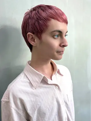 ショート カラー 🫐寒色系カラー 🫐ヤマナカリリカのヘアスタイル