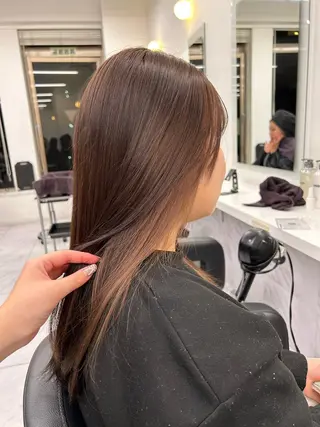 カラー 透明感ベージュ🤎 ナチュラルレイヤーのヘアスタイル