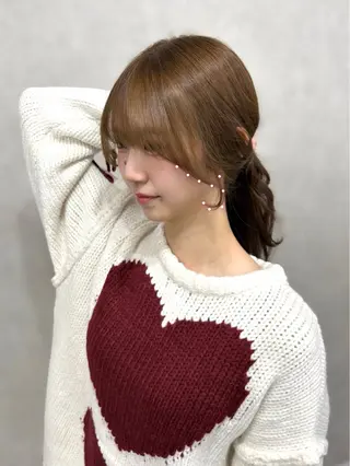 ロング カラー 盛れる顔まわり✨🎀 レイヤー別所好葉のヘアスタイル
