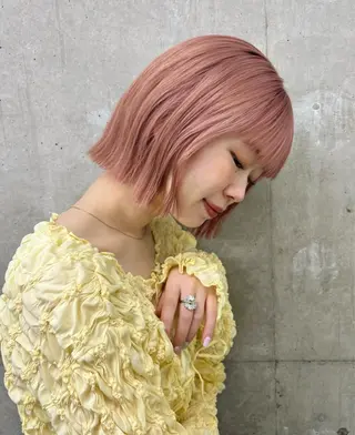 ショート カラー 🥑🫧田實 紗和 ボブ/暖色カラー🩰のヘアスタイル
