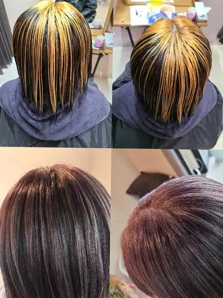 カラー ショート 西田 理沙のヘアスタイル