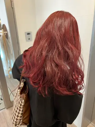 ロング カラー ミディアムレイヤー/ 艶カラー🎀 emiのヘアスタイル