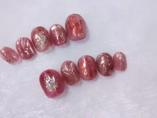 ネイル はばすみれ🎀ﾈｲﾙ 光ﾌｪｲｼｬﾙ ﾍｱのネイルデザイン