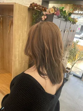 ミディアム テラダ ユウシン西金沢のヘアスタイル