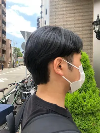 ミディアム メンズパーマ、カラー 大募集村上莉奈のヘアスタイル