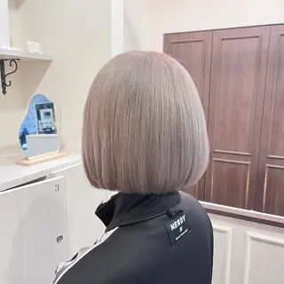 ミディアム カラー 渡邊 唯のヘアスタイル