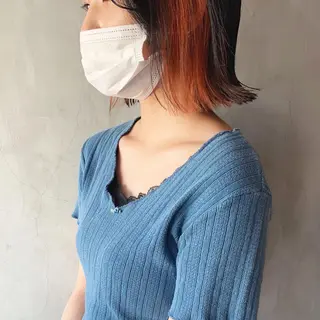 ショート カラー なかの たくみのヘアスタイル