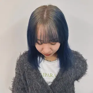 ミディアム カラー 透明感カラー/中崎町 fukaのヘアスタイル