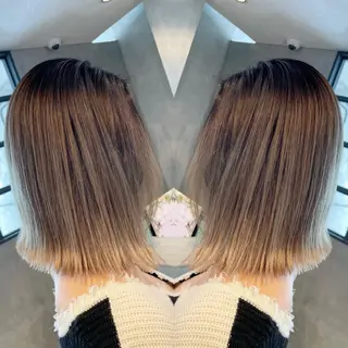 ミディアム カラー ギャルの革命児 秀斗のヘアスタイル