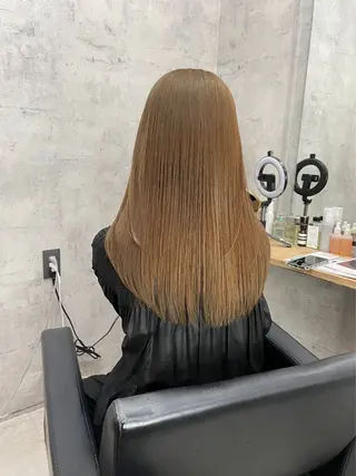 ロング カラー エクステ・レイヤ ーカット松下宗翔のヘアスタイル