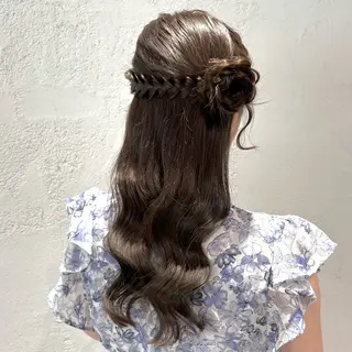 ロング ヘアアレンジ 縮毛矯正/Wカラー /アレンジ🌙あまにのヘアスタイル
