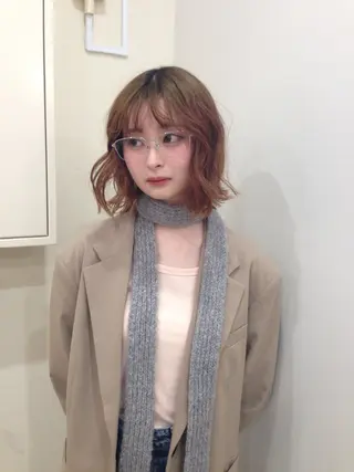 ミディアム hair&eye🎀 /momoKaのヘアスタイル