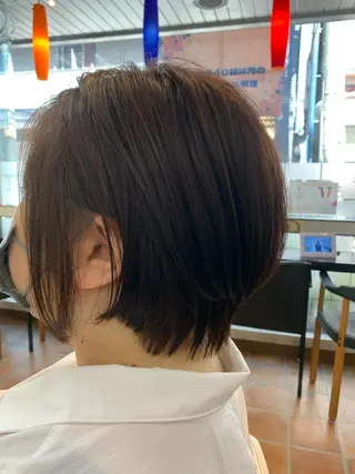 ショート カラー フリーランス理美容師 いさかのヘアスタイル