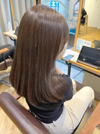 ロング カラー 杉村 未来のヘアスタイル