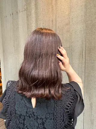 セミロング 似合わせレイヤー 海外風レイヤーmioのヘアスタイル