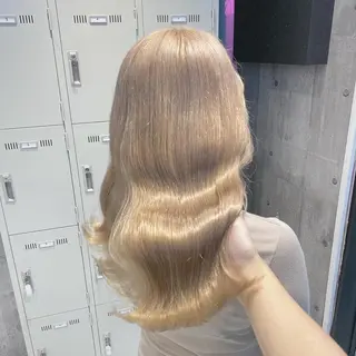 セミロング 🤍ムラ修正ブリーチ 🤍原宿/YUUのヘアスタイル