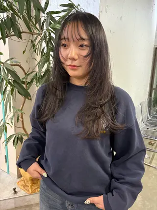 ロング カラー ハイトーン レイヤー🎀meiのヘアスタイル