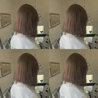 ミディアム カラー 袴田 伊代のヘアスタイル