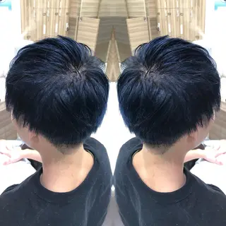 カラー メンズ 韓国レイヤー×透明感 カラー/山崎一輝のヘアスタイル