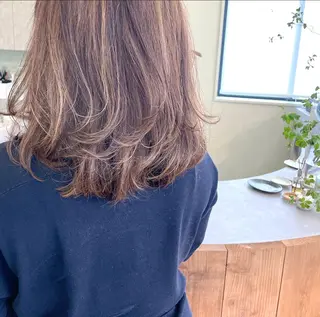 ミディアム カラー はるか 💐 お悩み改善美容師のヘアスタイル