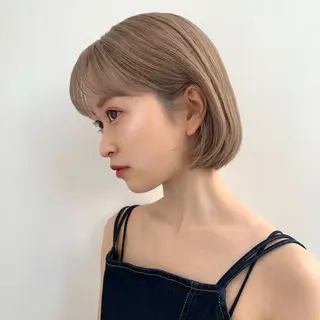 ショート カラー HINA🎀韓国ヘア エクステ/小顔カットのヘアスタイル
