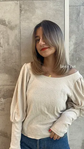 セミロング 🌻古岡 マノン🌻のヘアスタイル