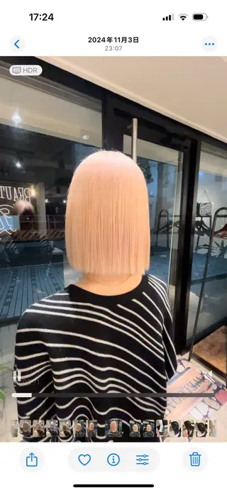 ミディアム miyu/ヘアセット ブリーチモデル募集中のヘアスタイル