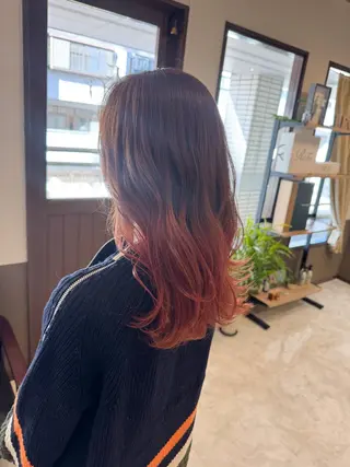 ロング カラー 坂井田 浩樹のヘアスタイル
