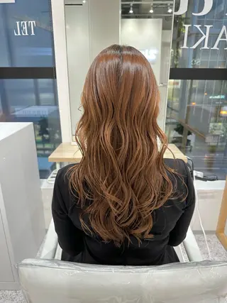 ロング カラー 縮毛矯正💎髪質改善 レイヤー✨山内健太郎のヘアスタイル