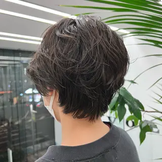 ショート パーマ カット/パーマ たるみことりのヘアスタイル