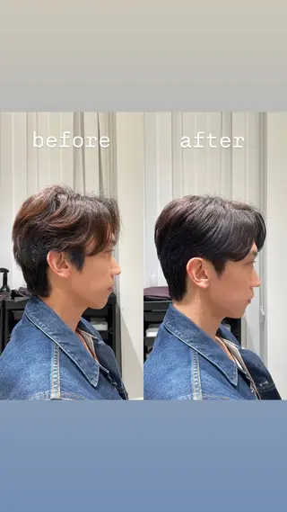 ショート カラー メンズ #メンズスタイル# 🌿表参道ちえ🌿のヘアスタイル