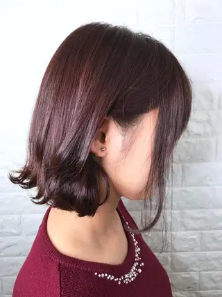 ミディアム カラー エイジングケア特化 美容師✂️山崎竜二のヘアスタイル