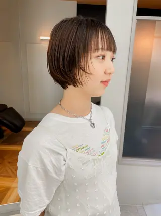 ショート 緒方リエ 時短ショート・ボブのヘアスタイル