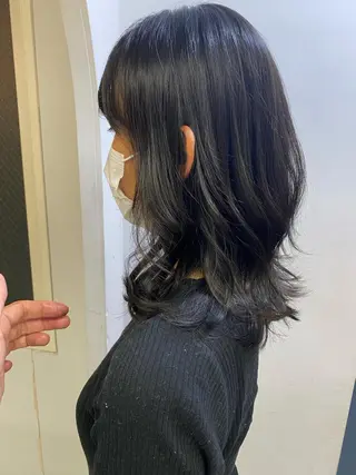 ミディアム 西尾 隆介のヘアスタイル