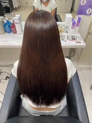 ロング カラー 髪質改善 艶髪矯正 エクステ かいり✂️のヘアスタイル