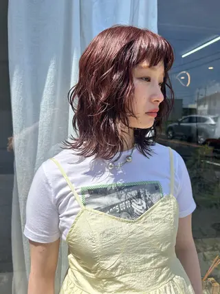 ミディアム call所属・Fujii Naoのヘアスタイル