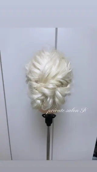 セミロング ヘアアレンジ BINERVA nail salonのネイルデザイン