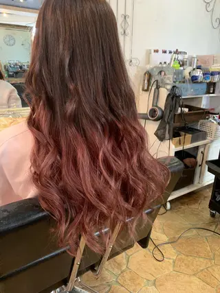 ロング カラー amphihair 高橋祐也のヘアスタイル