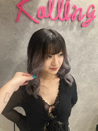 セミロング カラー yuumi 👱🏻‍♀️のヘアスタイル