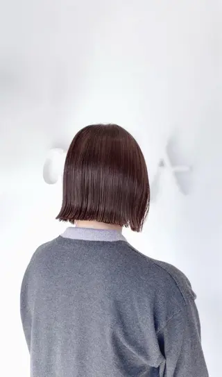 ショート HONOKA/矯正/ ボブ/艶感カラーのヘアスタイル