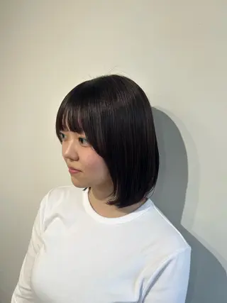 カラー ベージュ/ダブルカラ ー/新潟駅/青柳萌果のヘアスタイル
