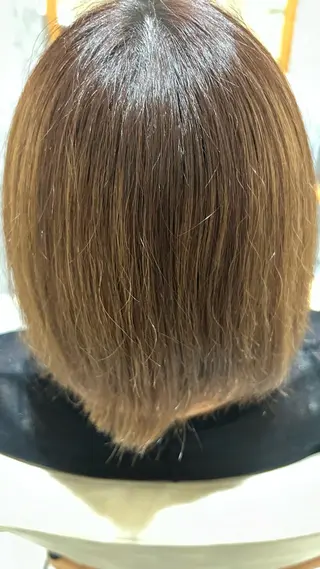 セミロング カラー 似合わせ 顔周りYUUGAのヘアスタイル