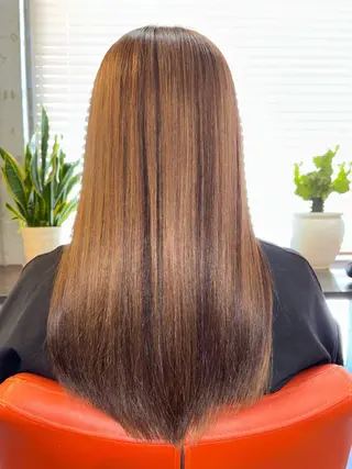 ロング 髪質改善/色持ち カラー坂田のヘアスタイル