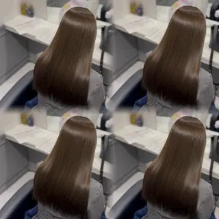 セミロング カラー 🦋REISA🦋 エクステ×ハイトーンのヘアスタイル