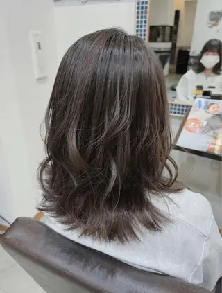 ミディアム カラー 五反田　美容院☆張 明星☆韓国ヘアのヘアスタイル