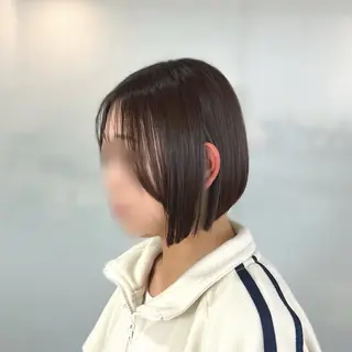 ショート パーマ 3tuba Naho /艶髪/タッセルボブのヘアスタイル