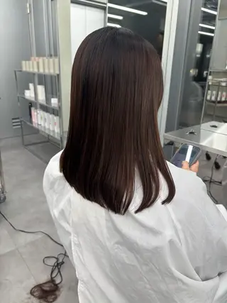 ミディアム 佐藤 莉子のヘアスタイル