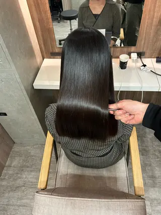 ロング 広島No.1美髪矯正 髪質改善/河村総一郎のヘアスタイル