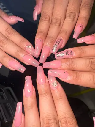 ネイル 33nail✴️栄 スミレ❇️Gel-xのネイルデザイン